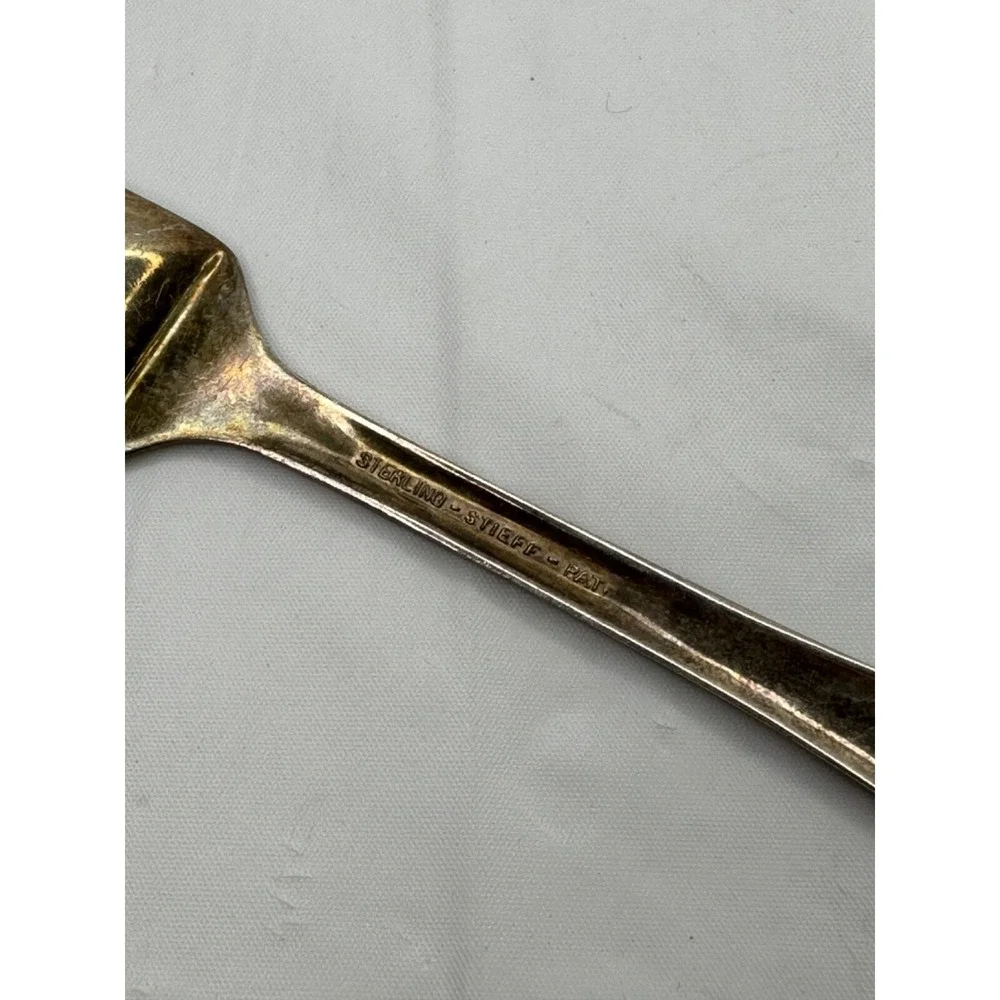 Stieff Sterling‎ Silver Feeding Spoon Scoop Rose Floral Pattern No Monogram VTG
